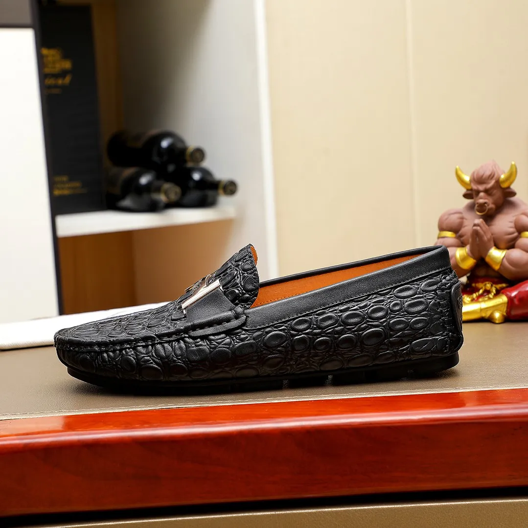 Men's shoes 💰360 🕷🕷【HERMES】The same style as Hermès counters🇨🇳Classic slip-on shoes 1:1 mold opening💯Original quality🍓Using imported first-layer cowhide🍅Pigskin lining🌶🌶Super high-end men's leather shoes🇨🇳Solid and stable Very special🍇color, optional! Code number 38-45……